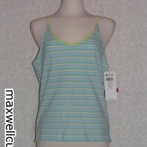 COLUMBIA Camisole lined bra T-shirt workout top XL